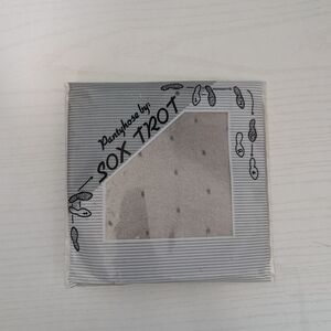 NIP Vintage Sox Trot swiss dot pantyhose rain dot flannel gray